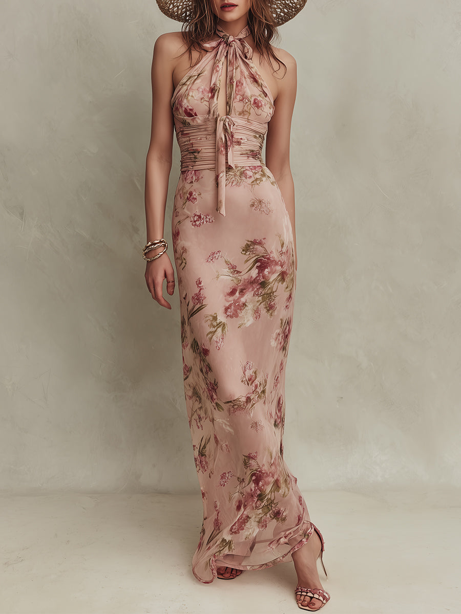 Lia | Elegant Chiffon Maxi Dress