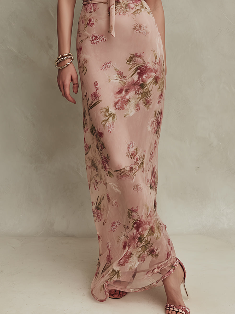 Lia | Elegant Chiffon Maxi Dress