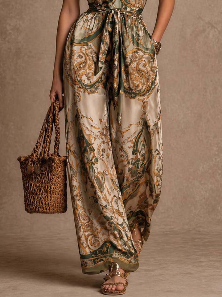 Aurelia | Satin Wide-Leg Jumpsuit