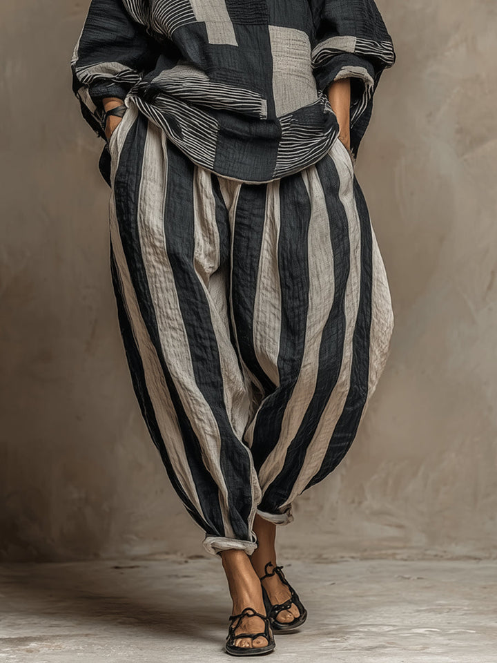 Alina | Color-Block Lounge Set