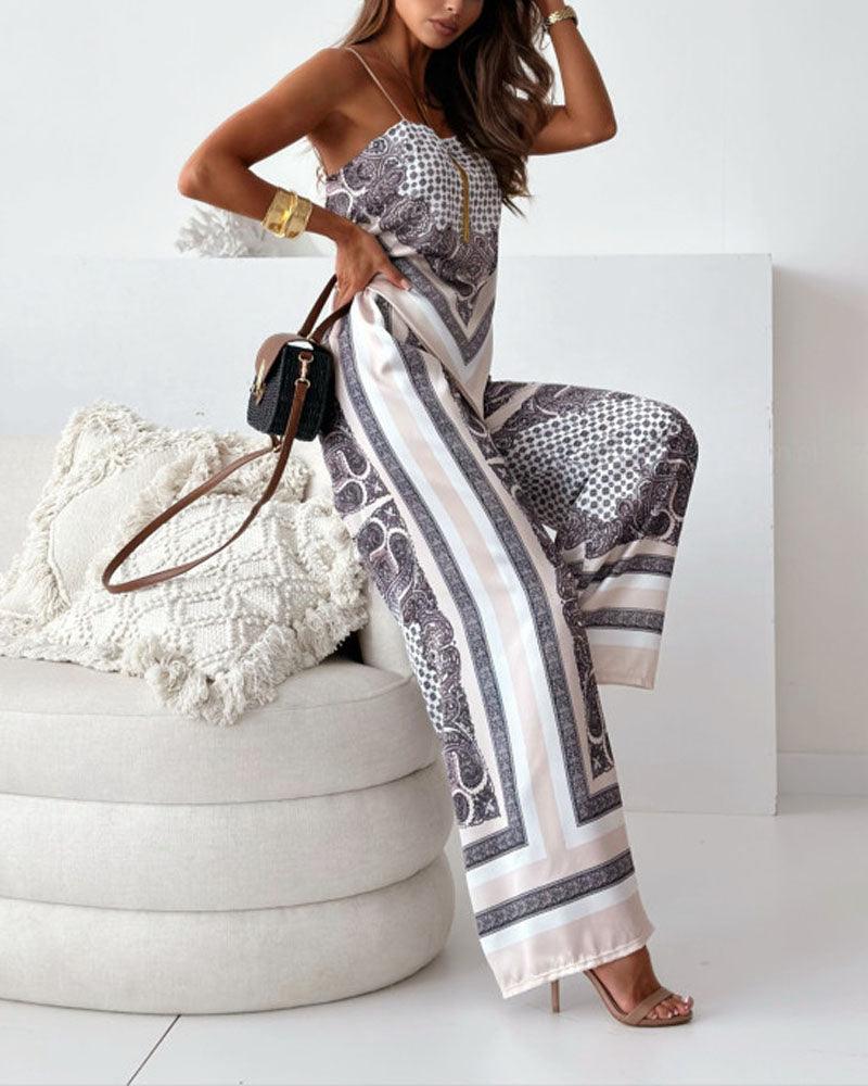 Helen | Conjunto de dos piezas con chaleco de cordones y pantalón, estilo vacacional y elegante
