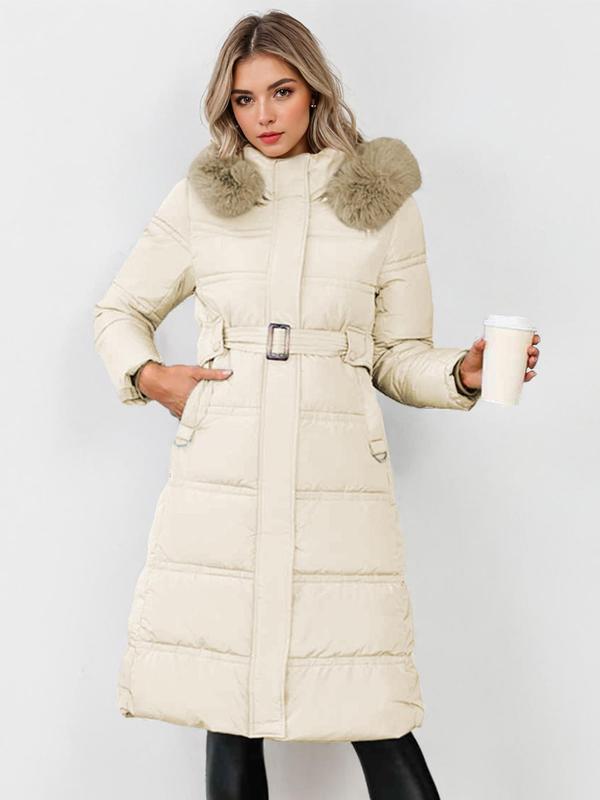 LEYLA | Stylish Plush Coat with Waist Tie for Cozy Fall &amp; Winter