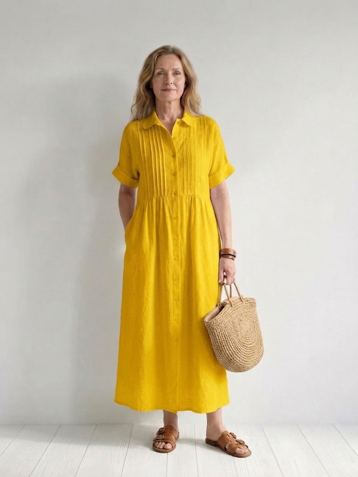 Lysandra | Effortless Cotton Shirt Dress
