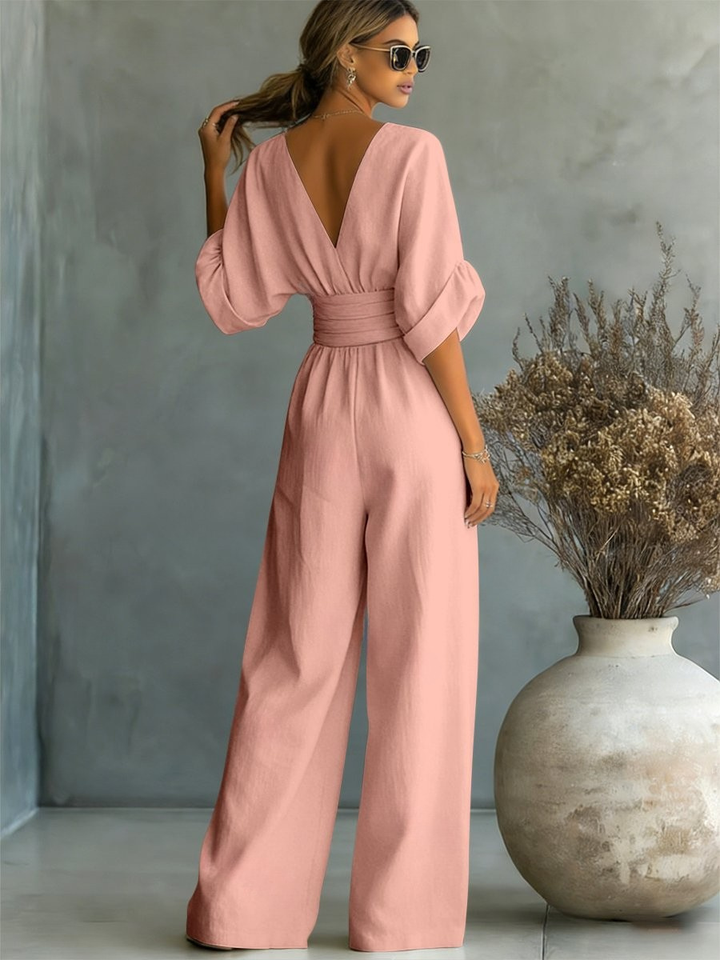 Clarissa | Essential V-Neck Jumpsuit
