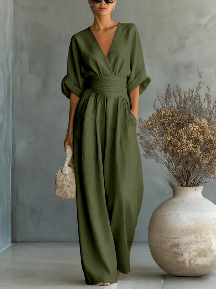 Amelia | Essential V-Neck Jumpsuit