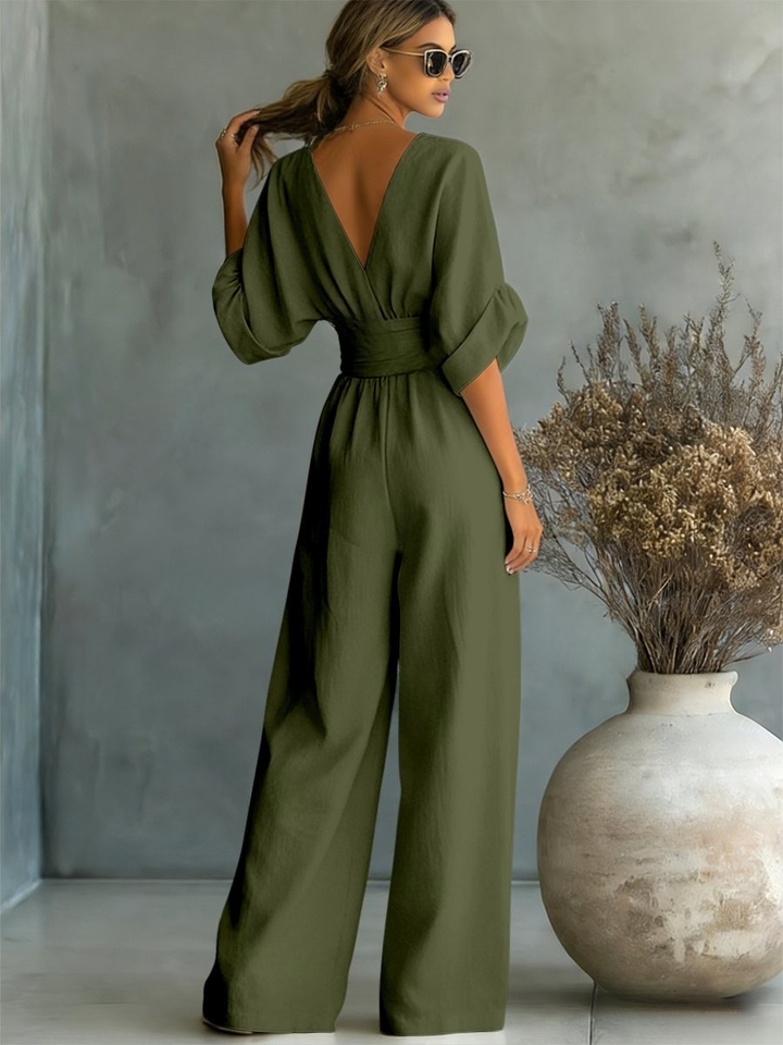 Amelia | Essential V-Neck Jumpsuit