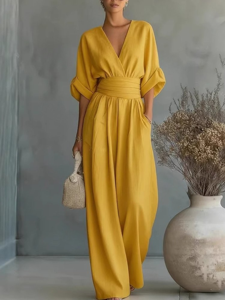 Bella | Essential V-Neck Jumpsuit