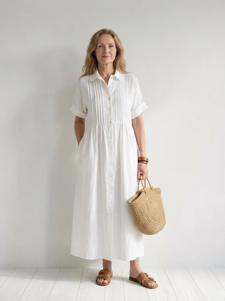 Lysandra | Effortless Cotton Shirt Dress