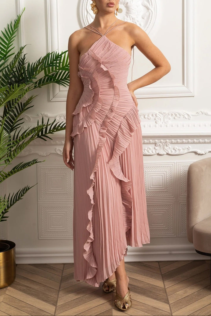 Rosalie | Pleated Long Dress