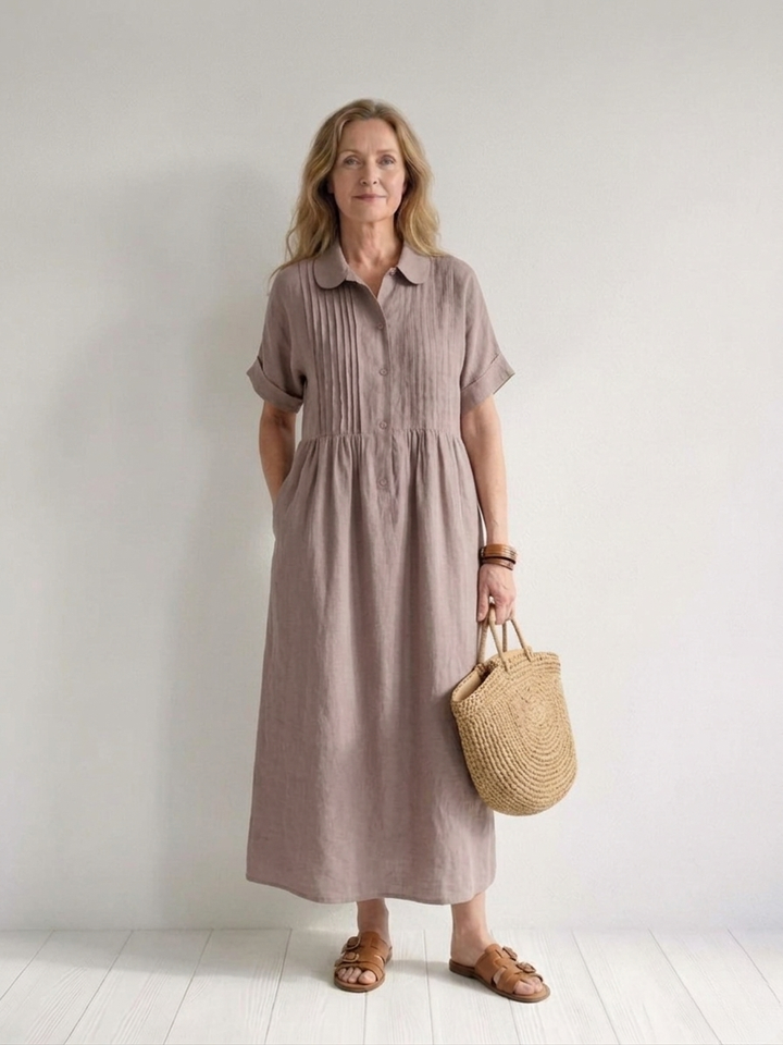 Lysandra | Effortless Cotton Shirt Dress