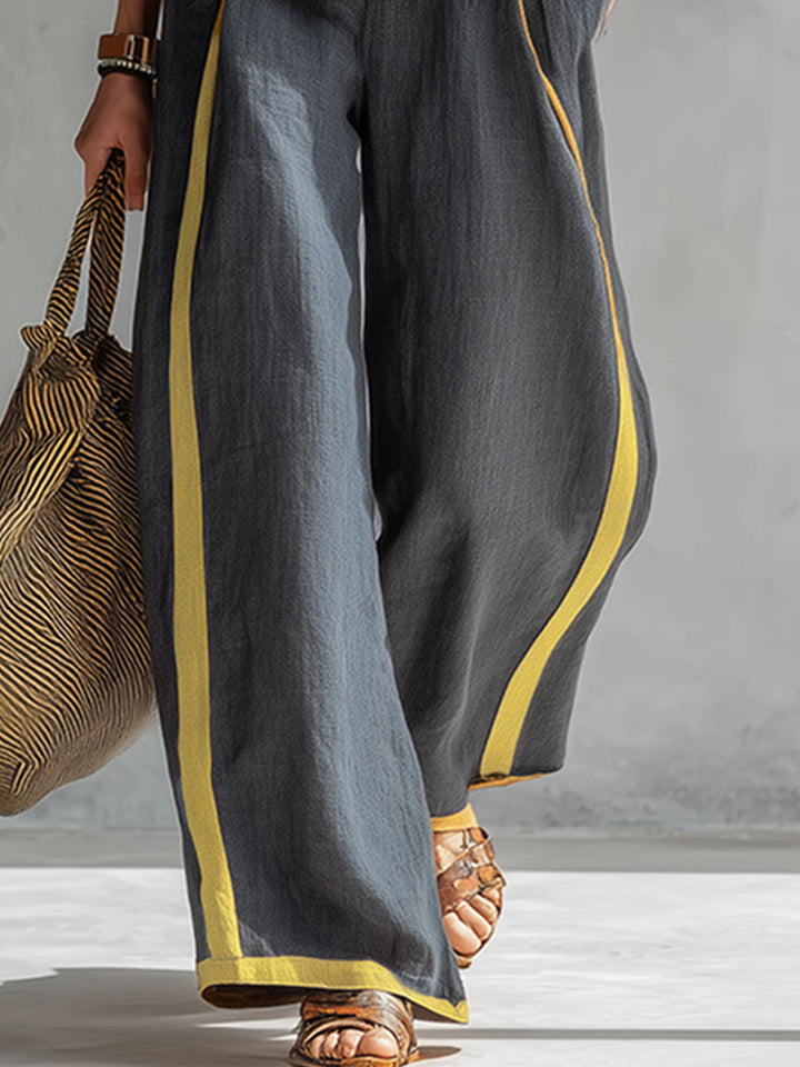 Lydia | Contrast Vest &amp; Trouser Set