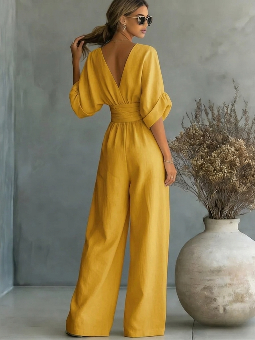 Bella | Essential V-Neck Jumpsuit