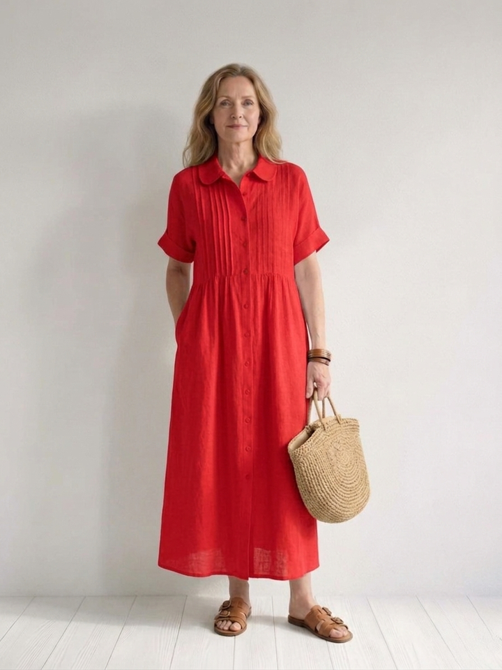 Lysandra | Effortless Cotton Shirt Dress