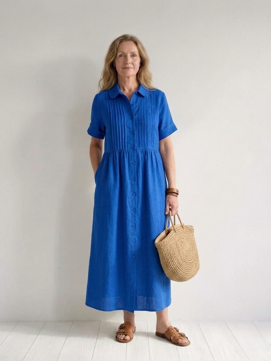 Lysandra | Effortless Cotton Shirt Dress