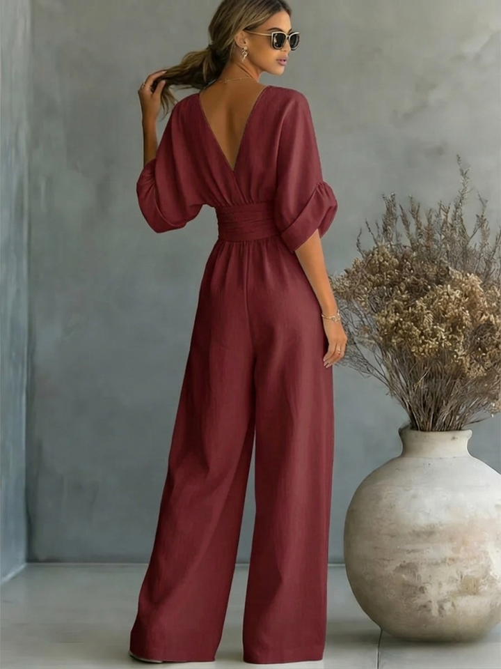Iris | Essential V-Neck Jumpsuit