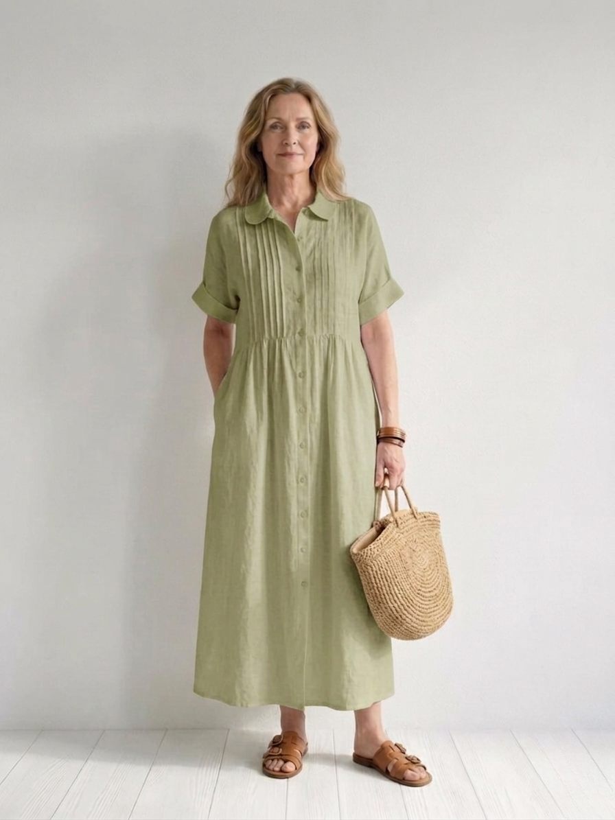 Lysandra | Effortless Cotton Shirt Dress