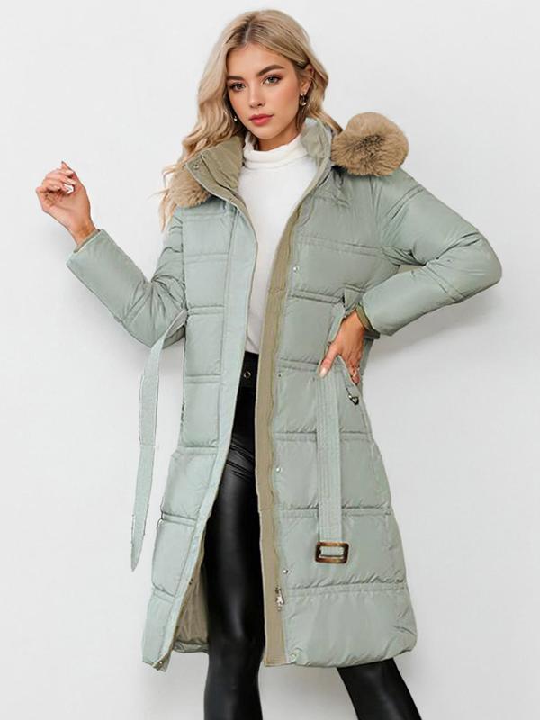 LEYLA | Stylish Plush Coat with Waist Tie for Cozy Fall &amp; Winter
