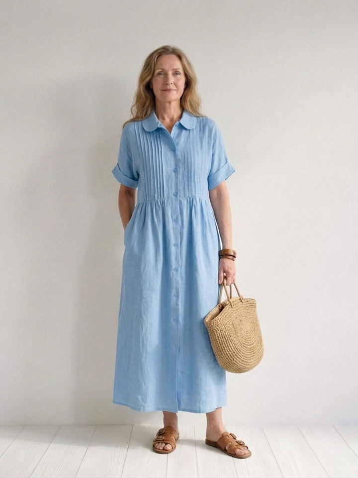 Lysandra | Effortless Cotton Shirt Dress