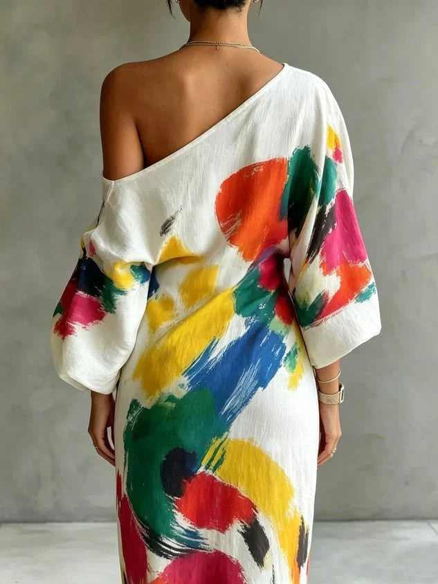 Sienna | Elegant One-Shoulder Maxi Dress