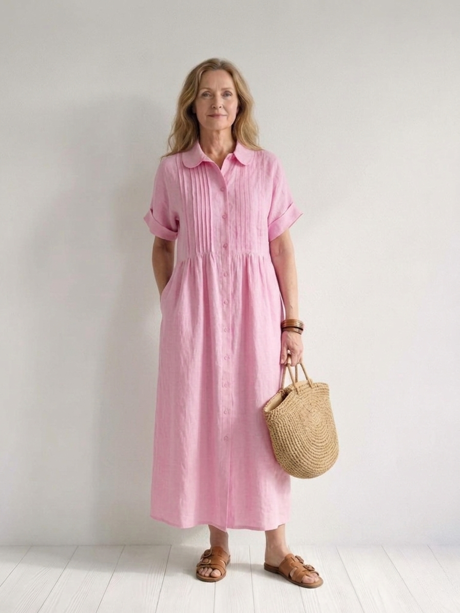 Lysandra | Effortless Cotton Shirt Dress
