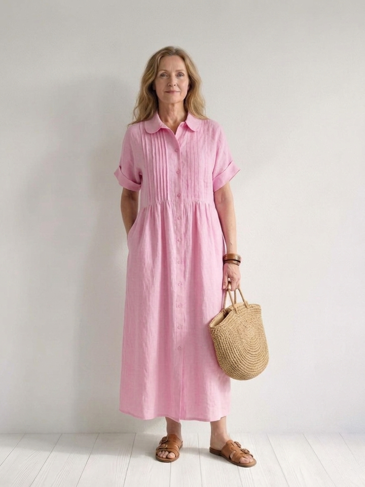 Lysandra | Effortless Cotton Shirt Dress