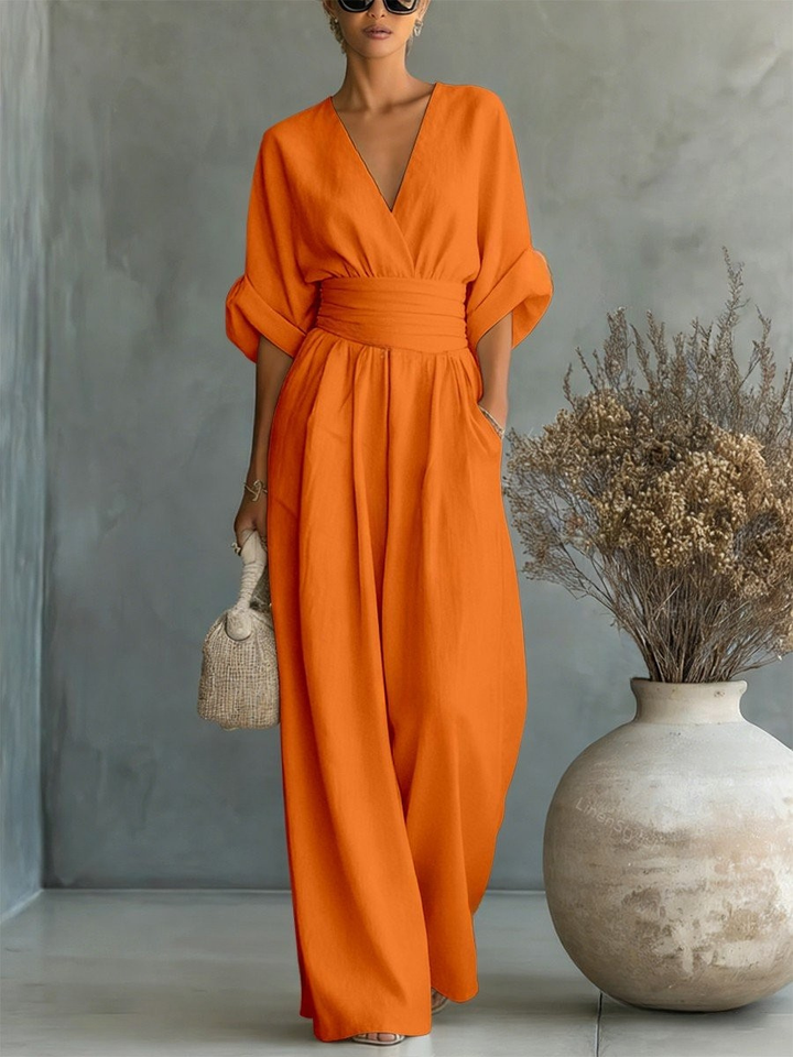 Faye | Essential V-Neck Jumpsuit