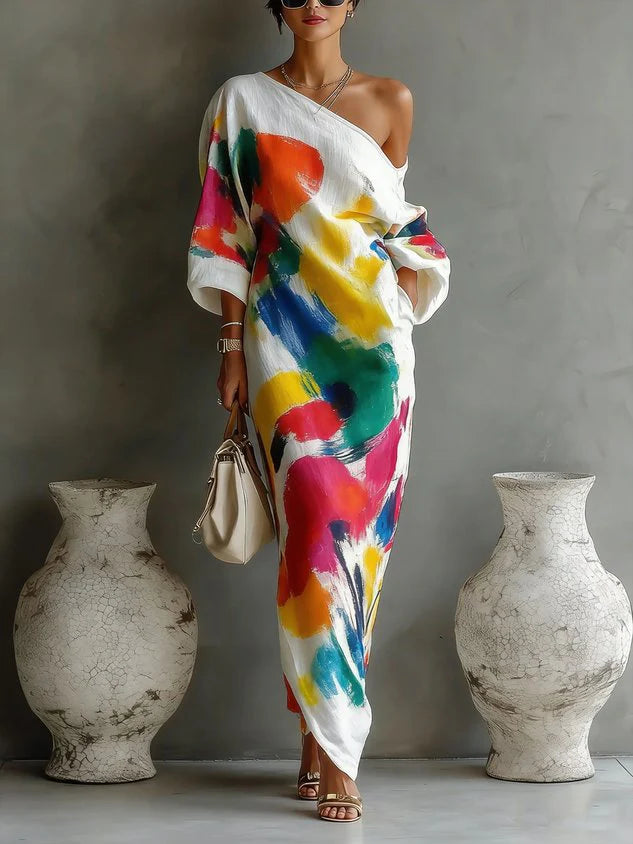 Sienna | Elegant One-Shoulder Maxi Dress