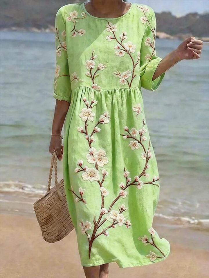 Caroline | Vestido casual con manga hasta el codo