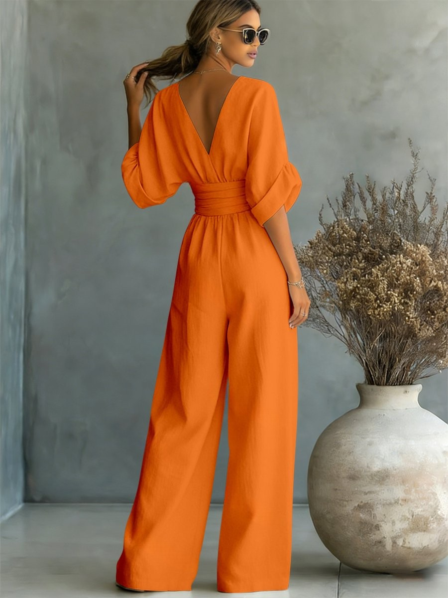 Faye | Essential V-Neck Jumpsuit
