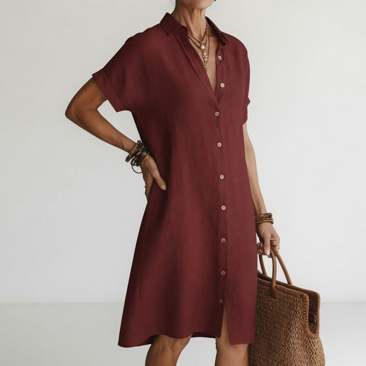 Evanelie | Midi Shirt Dress