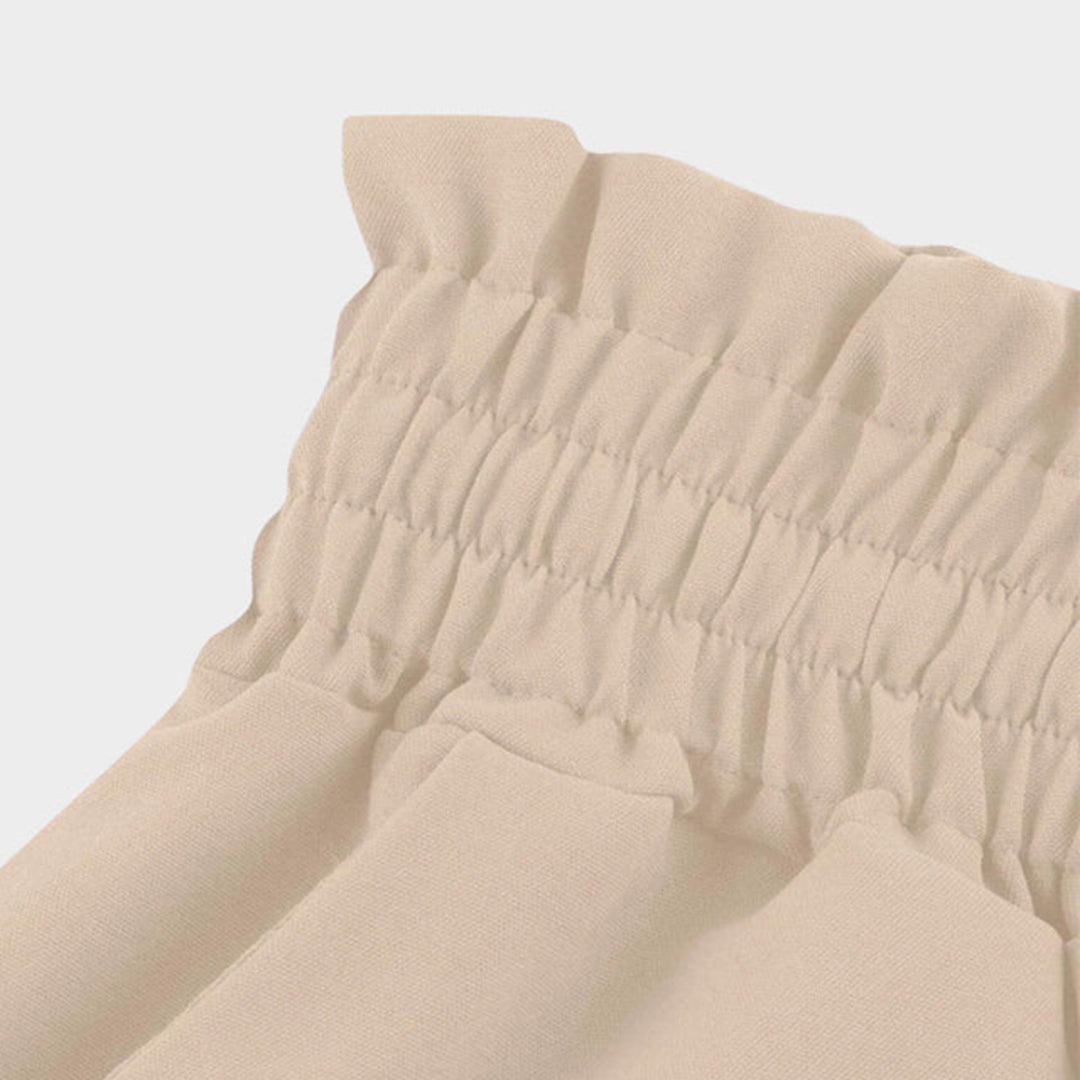 Gabriella | High Waist Elastic Pants with Drawstring and Pockets