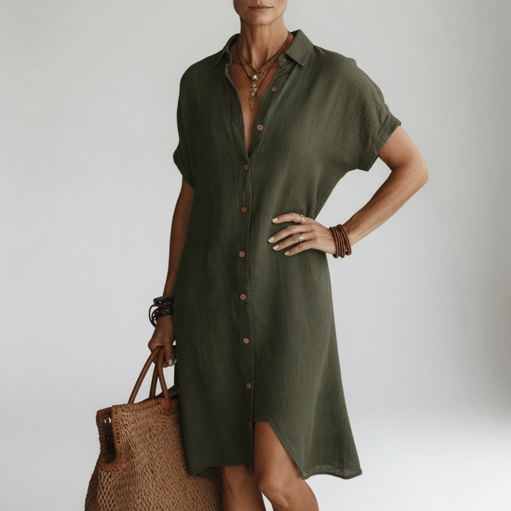 Evanelie | Midi Shirt Dress