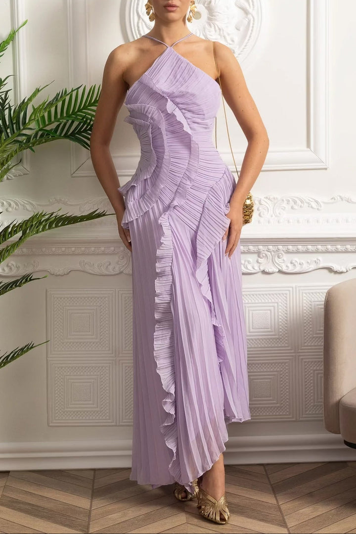 Rosalie | Pleated Long Dress