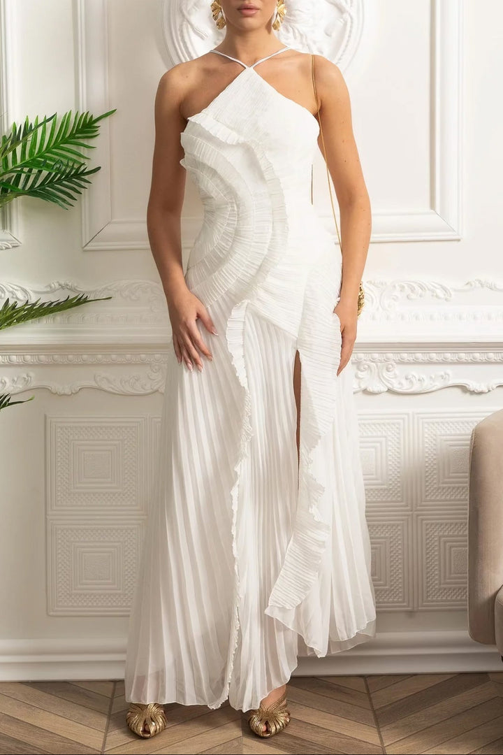 Rosalie | Pleated Long Dress
