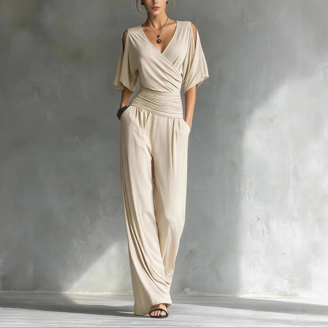 Elena | Wrap V-Neck Jumpsuit