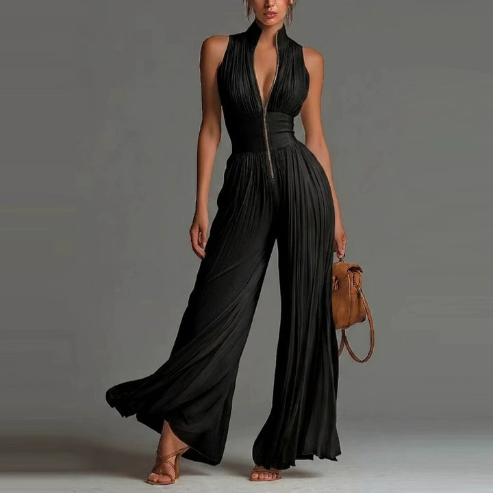 Ivy | Pleated Wide-Leg Jumpsuit
