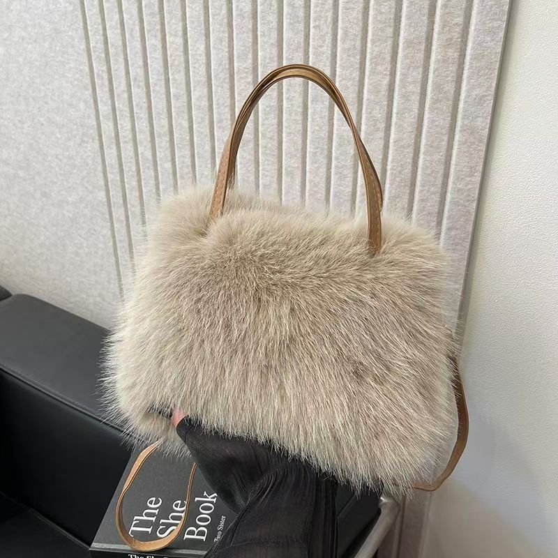 LIZZIE | Fashionable Imitation Fur Small Handbag