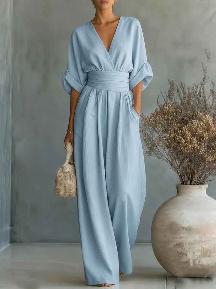 Andrea | Essential V-Neck Jumpsuit