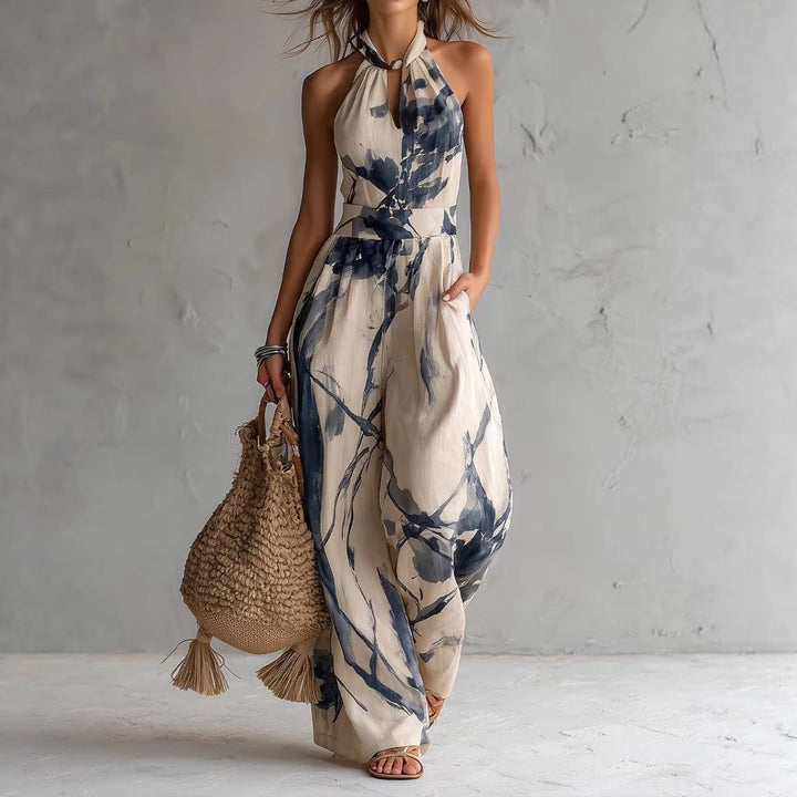 Aveline | Elegant Halterneck Jumpsuit