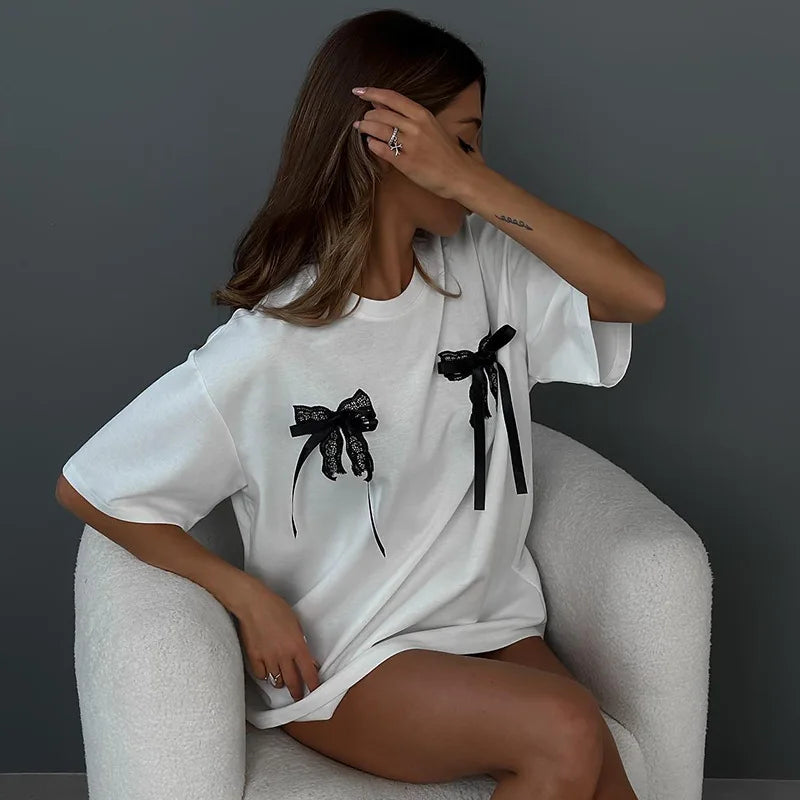 TALIE | Cute &amp; Comfy Bow Tee