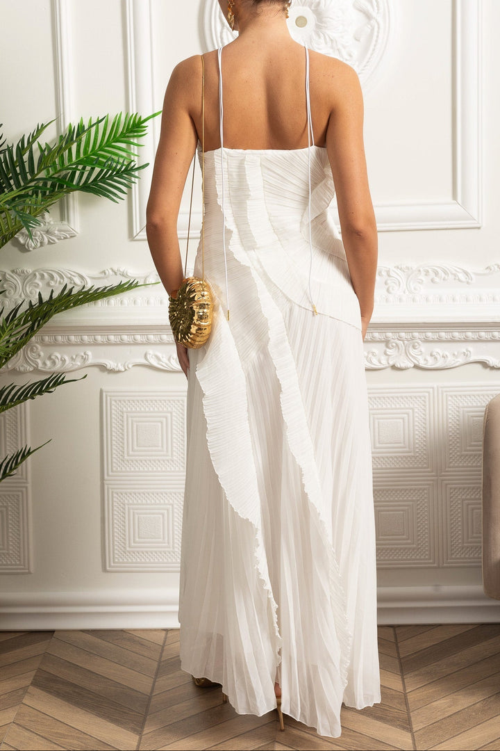 Rosalie | Pleated Long Dress