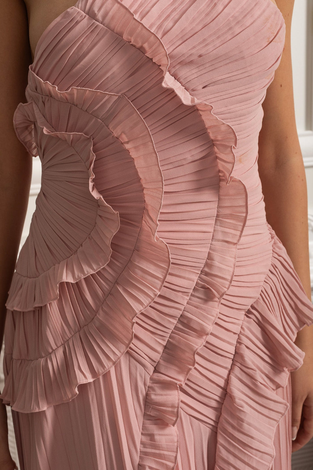 Rosalie | Pleated Long Dress