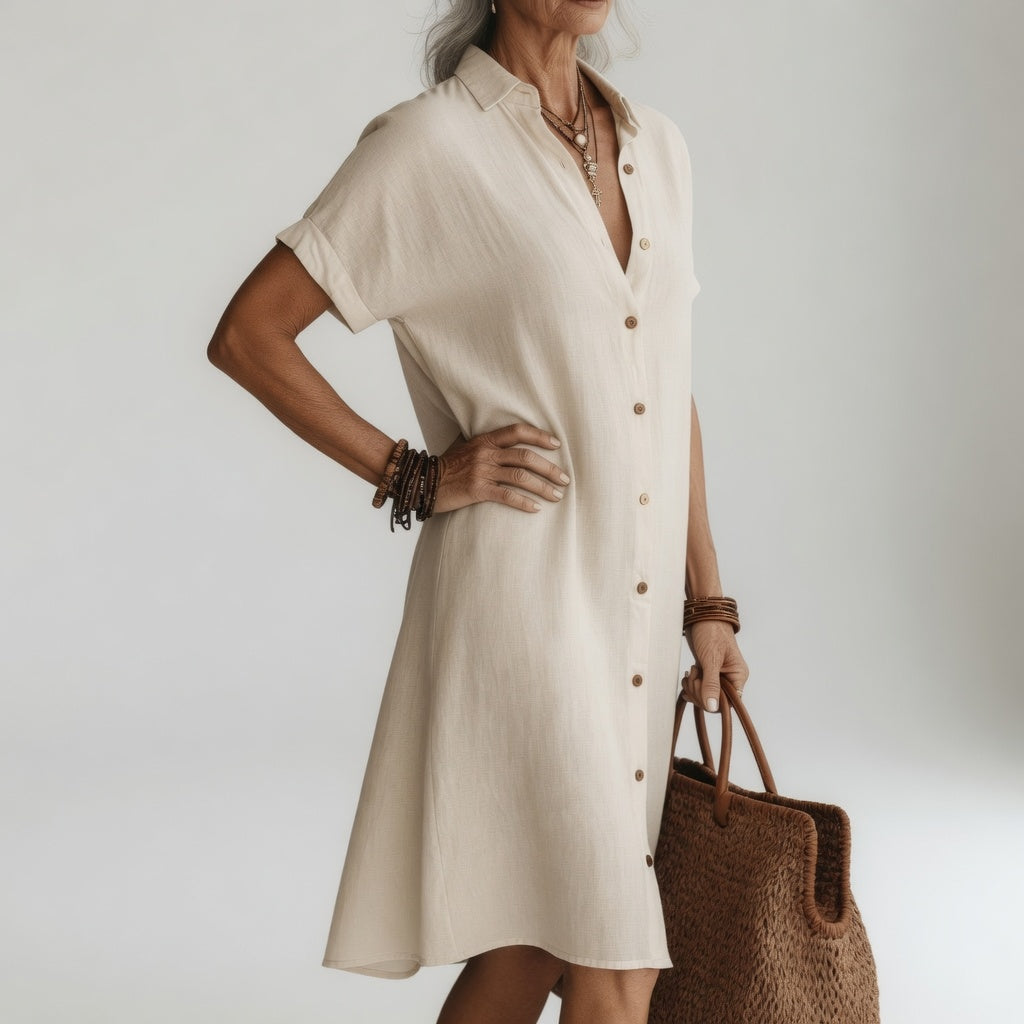 Evanelie | Midi Shirt Dress