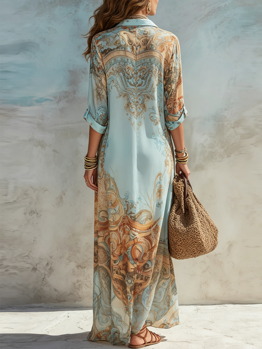 Isla | Maxi Shirt Dress