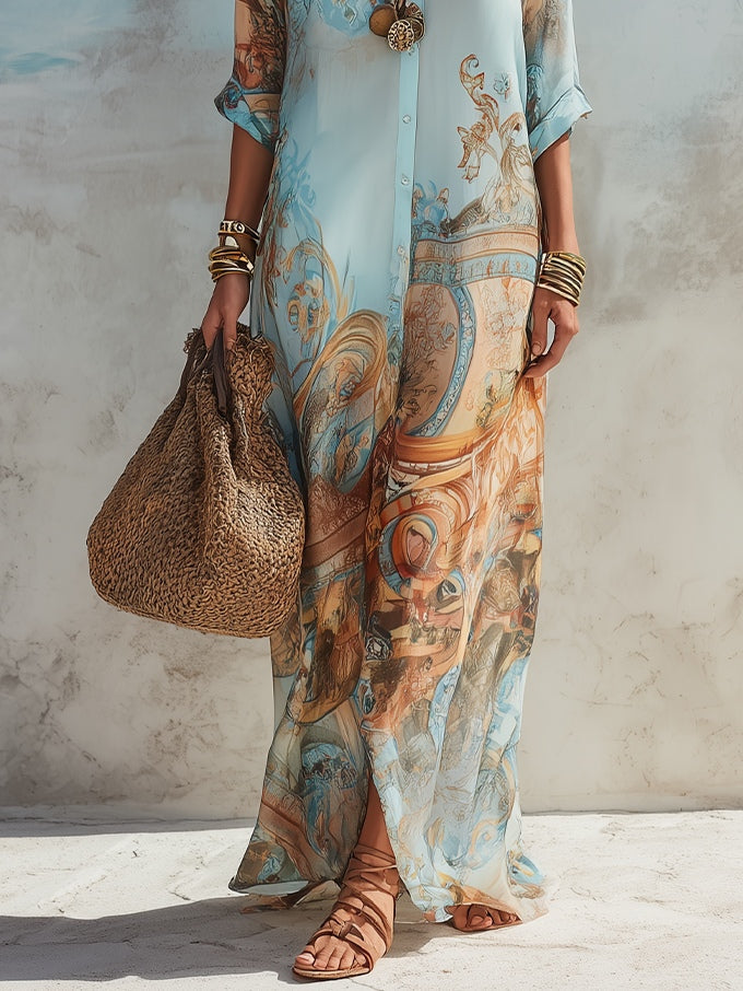 Isla | Maxi Shirt Dress