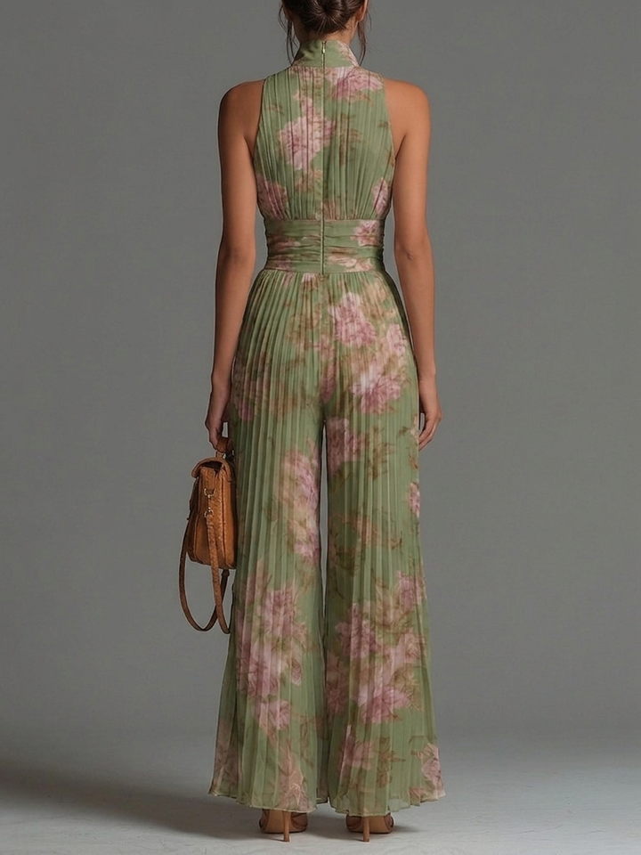 Ivy | Pleated Wide-Leg Jumpsuit