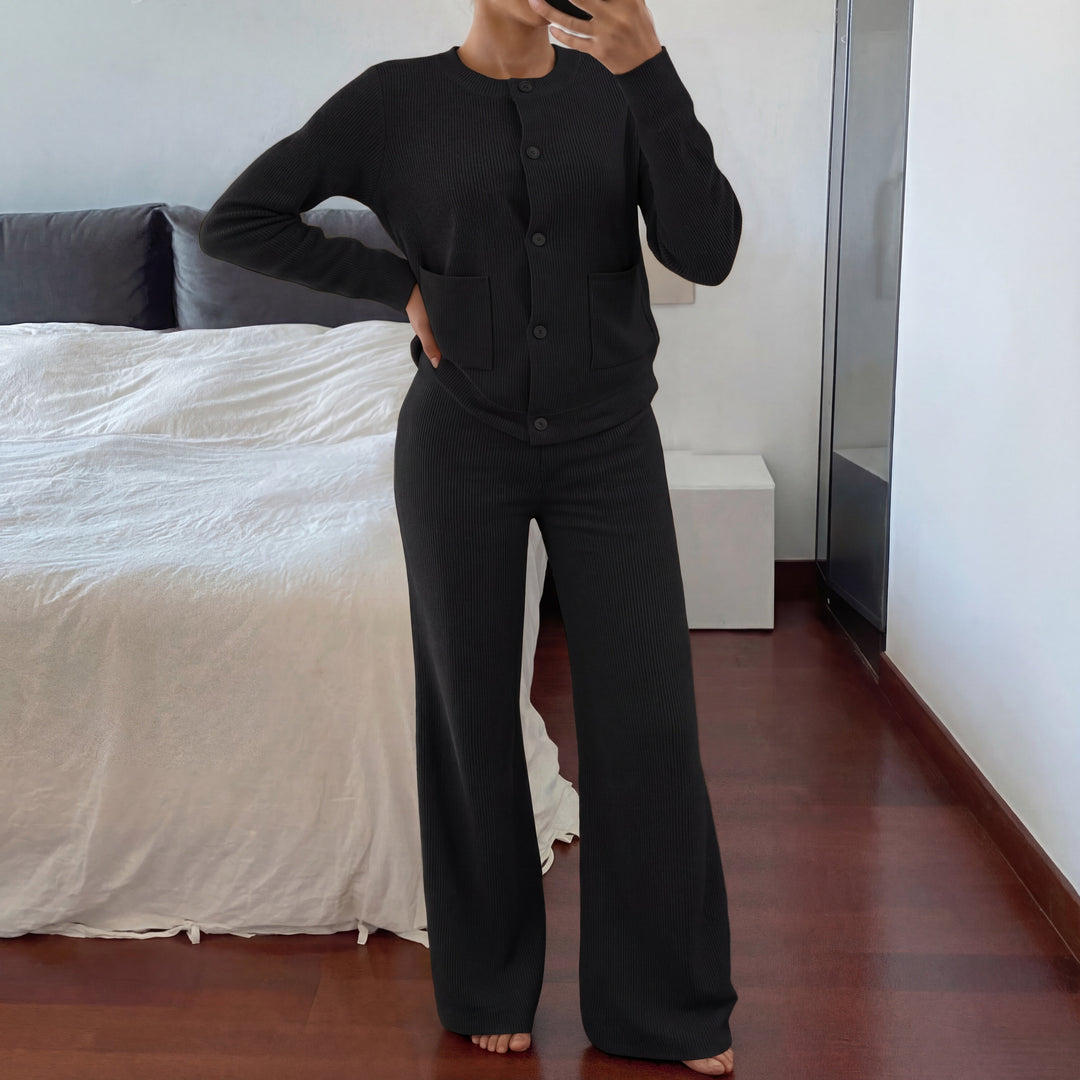 LUCIA | Cozy Knit Sweater &amp; Wide Leg Two-Piece Set