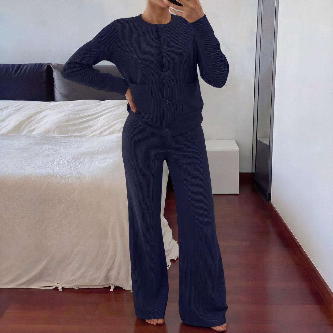 LUCIA | Cozy Knit Sweater &amp; Wide Leg Two-Piece Set