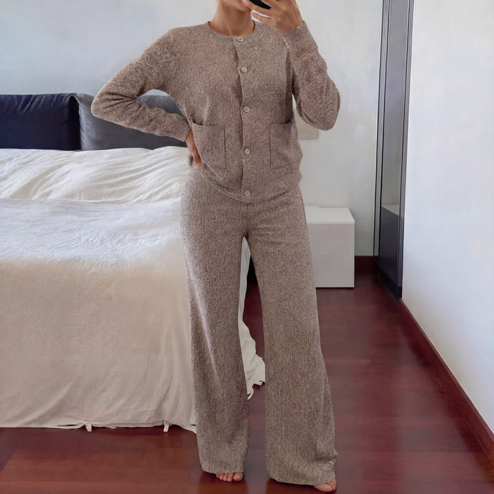 LUCIA | Cozy Knit Sweater &amp; Wide Leg Two-Piece Set
