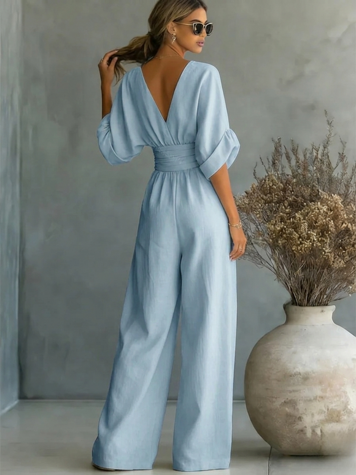 Andrea | Essential V-Neck Jumpsuit